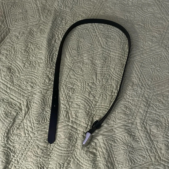 Gap brown genuine leather belt with a silver rectangle buckle xs - Picture 1 of 8